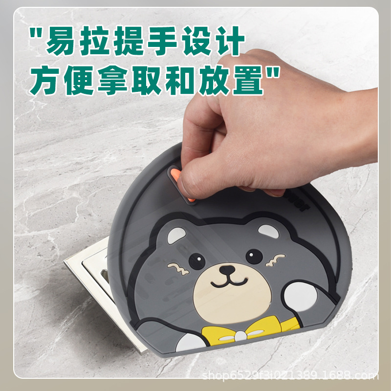 Floor drain cover floor drain deodorant mat deodorant artifact floor drain stickers insect-proof soft rubber floor drain deodorant mat floor drain cover