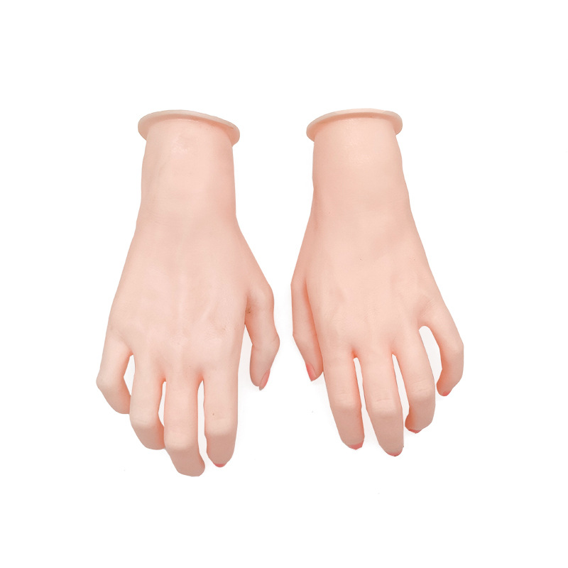 Hand Model Silicone Artificial Hand Model Jewelry Display Prosthetic Hand Photo Display Live Broadcast Props Manicure Model Props