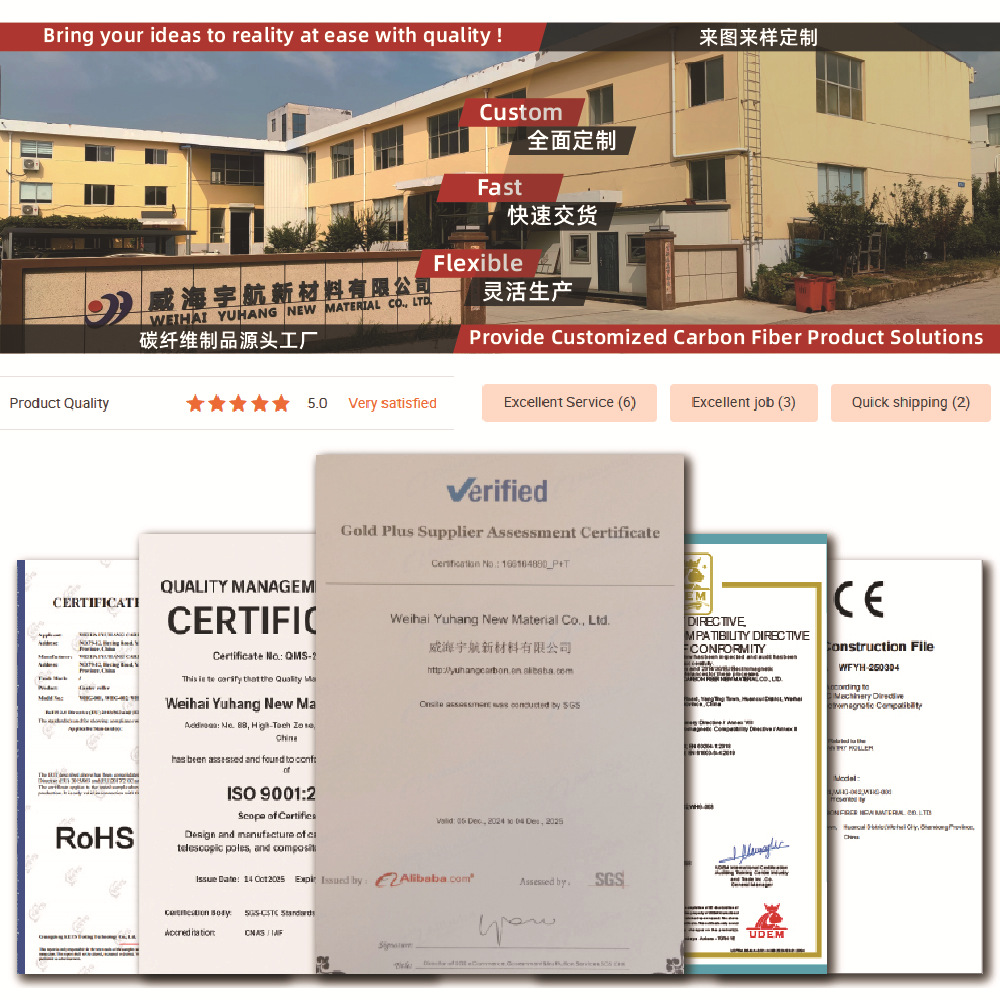 Cross-Border Supply of 3K Carbon Fiber Round Tubes, Twill Plain Weave, Custom-Made Cnc Processing, Square Tubes, Rectangular Tubes, Hollow Tubes, Direct Supply