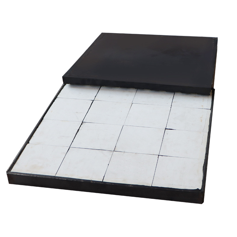 Three-In-One Rubber Wear-Resistant Ceramic Lining Plate Alumina Ceramic Patch Coal Bin Lining Plate Composite Lining Plate for Power Plants