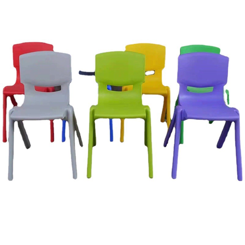 Kindergarten Chair Children's Plastic Back Chair Thickened Student Training Class Desks and Chairs Adult Chair Manufacturer Wholesale