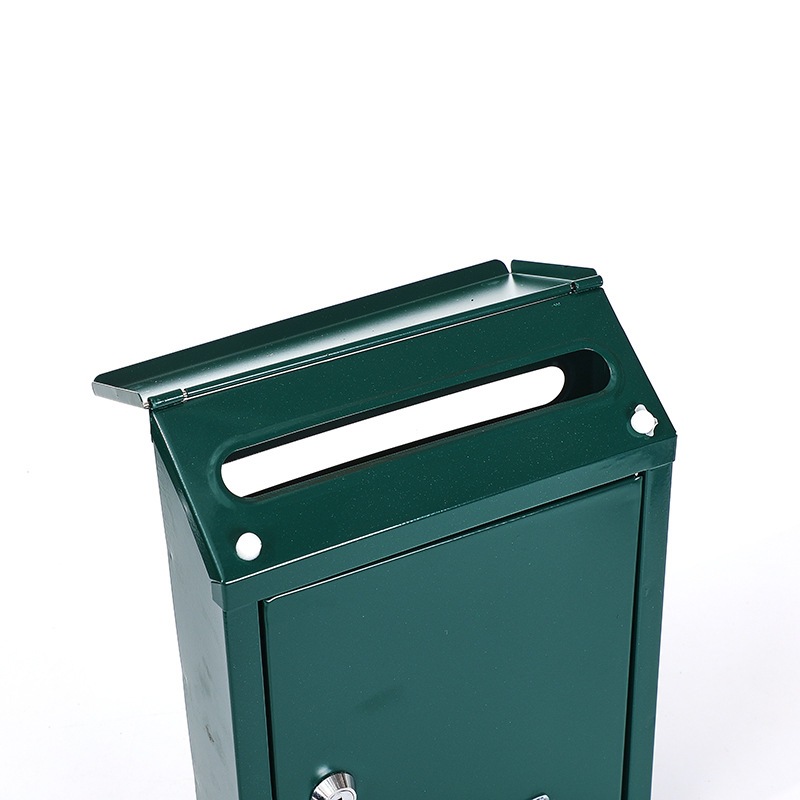 Letter and newspaper box with key lock security wall-mounted mailbox outdoor mailbox suggestion box metal delivery box cross border