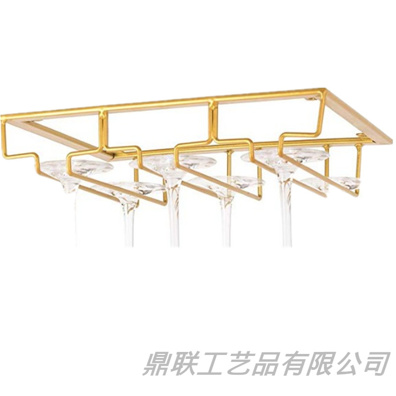 Amazon hot right angle creative upside down wine cup holder kitchen upside down home wine cabinet bar hanging crystal cup