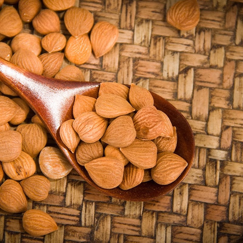 New Arrival Almond Chinese Herbal Medicine Bitter Almond 500g Free Shipping with Skin Almond Peeled Almond North and South Almond Authentic