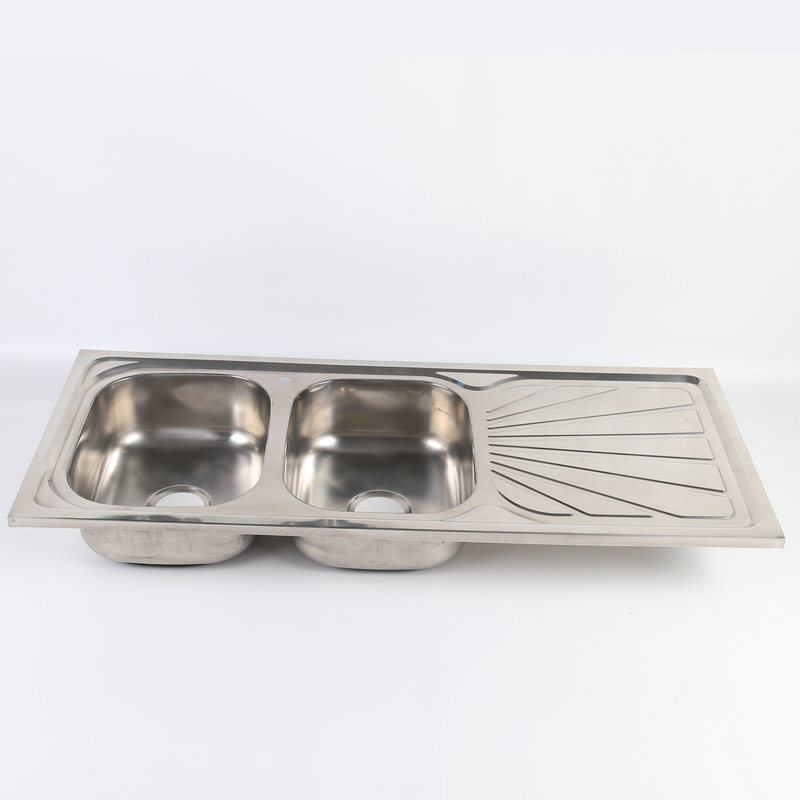 Factory wholesale stainless steel sink foreign trade kitchen polished dish basin stainless steel handmade sink