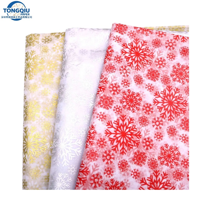Копировальная бумага с рождественскими снежинками, влагостойкая, упаковка для подарков, складная сумка Amazon, бумага Sydney