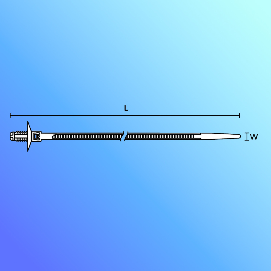 Haiermantai 157-00505 T50Sosft6.5-E4 Black Fir Tree Head Tie