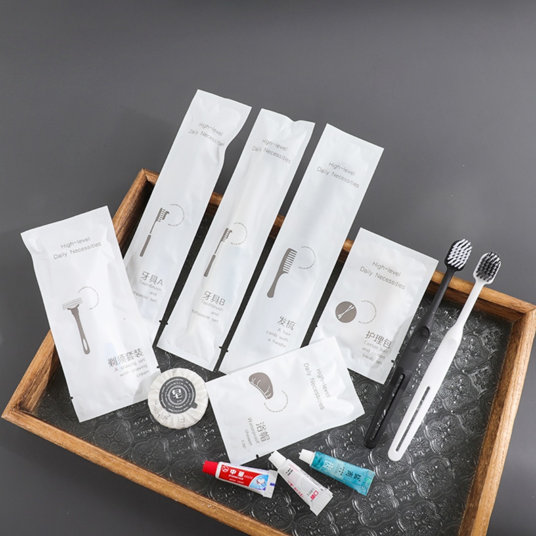 Hotel Disposable Toiletries, Guesthouse Toothbrush, Soft-Bristled Premium Special Toothbrush with Toothpaste Set Wholesale