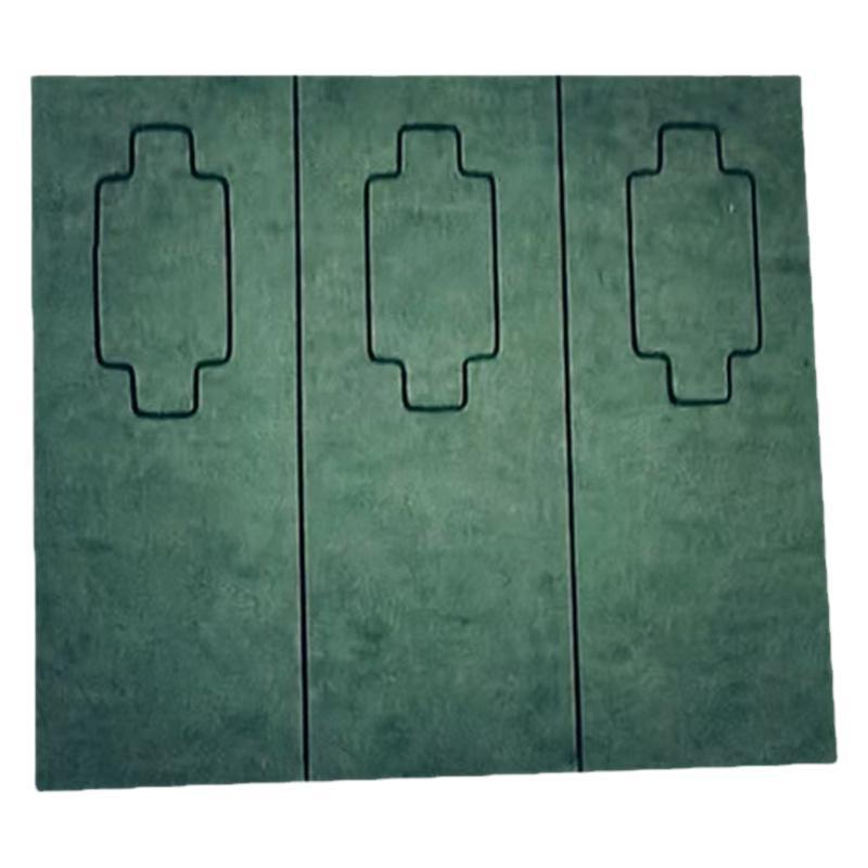 Factory Wholesale Lithium Battery Insulating Gasket Green Shell Paper Solid Hollow Single-Sided Adhesive Sealing Barley Paper Gasket