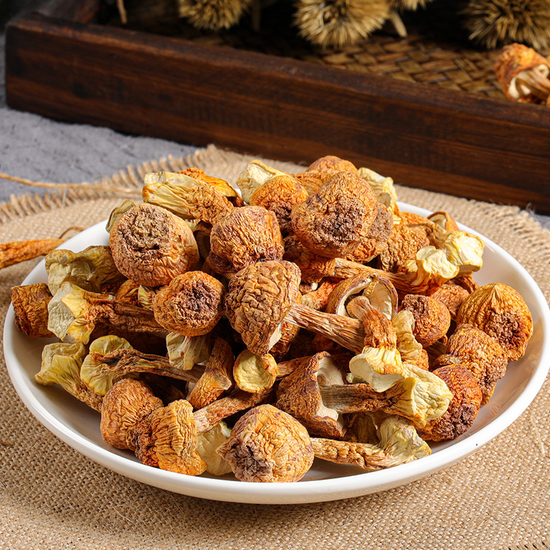 [Wholesale on behalf of delivery] Dry Goods of Agaricus matsutake sulfur-free white Tricholoma matsutake Brazil mushroom dried golden Tricholoma matsutake Yunnan specialty new goods