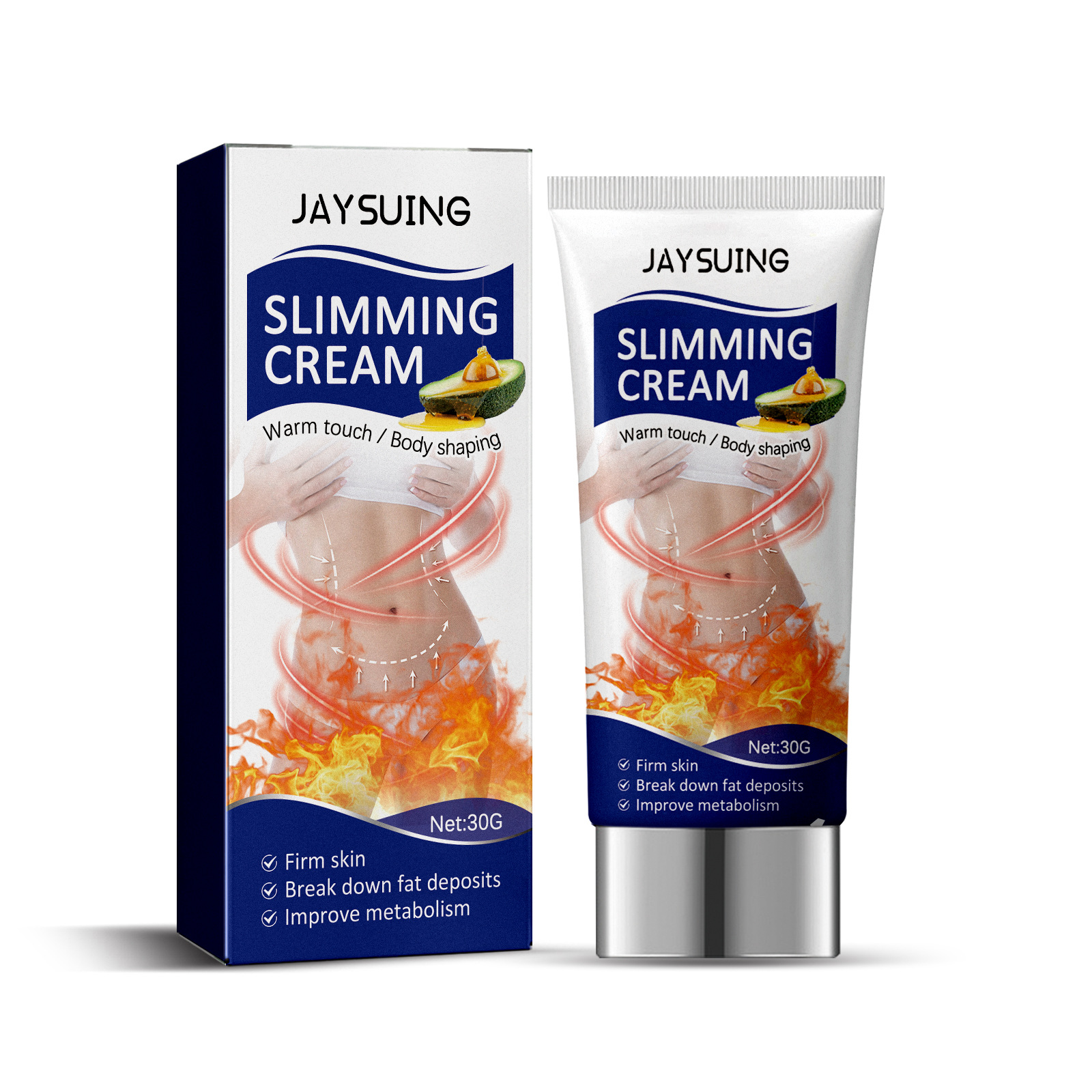 Jaysuing Body Care Cream Belly Arm Leg Skin Massage Cream Care Cream