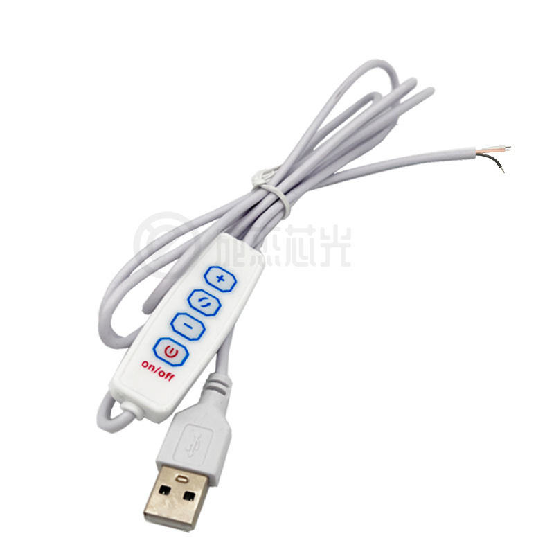 led light strip 5V usb wire 501 switch button line touch monochrome controller double color temperature 4 key switch