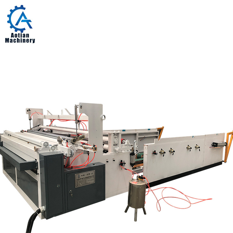 Papermaking Machinery Post-Processing Equipment Toilet Paper Semi-Automatic Fully Automatic Large High-Speed Punching Rewinding Machine