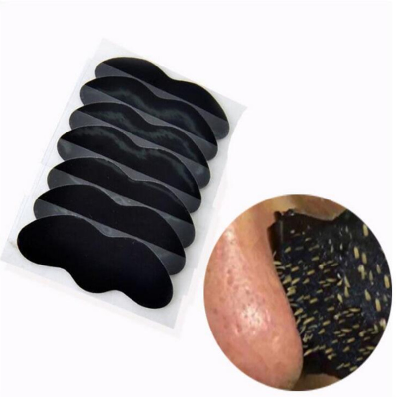 Manufacturer's Ready-Made Bamboo Charcoal Blackhead Removal Nose Patch Peel-Off Blackhead and Acne T-Zone Whitehead Removal Nose Patch Black