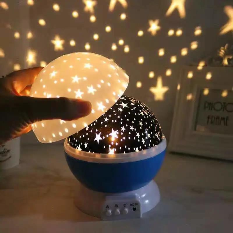Colorful Led Romantic Gypsophila 360 Rotating Starry Sky Lamp Birthday Gift USB Interface Gypsophila Dropshipping