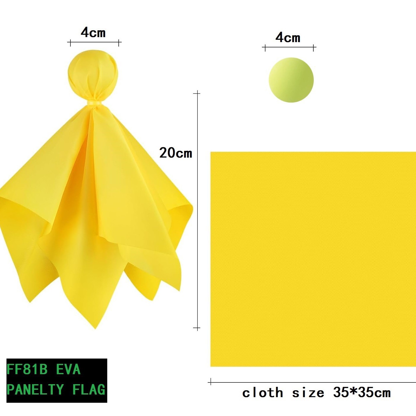 FF81A NFL panelty challenge flag Waist Flag Rugby Football Penalty Flag in stock