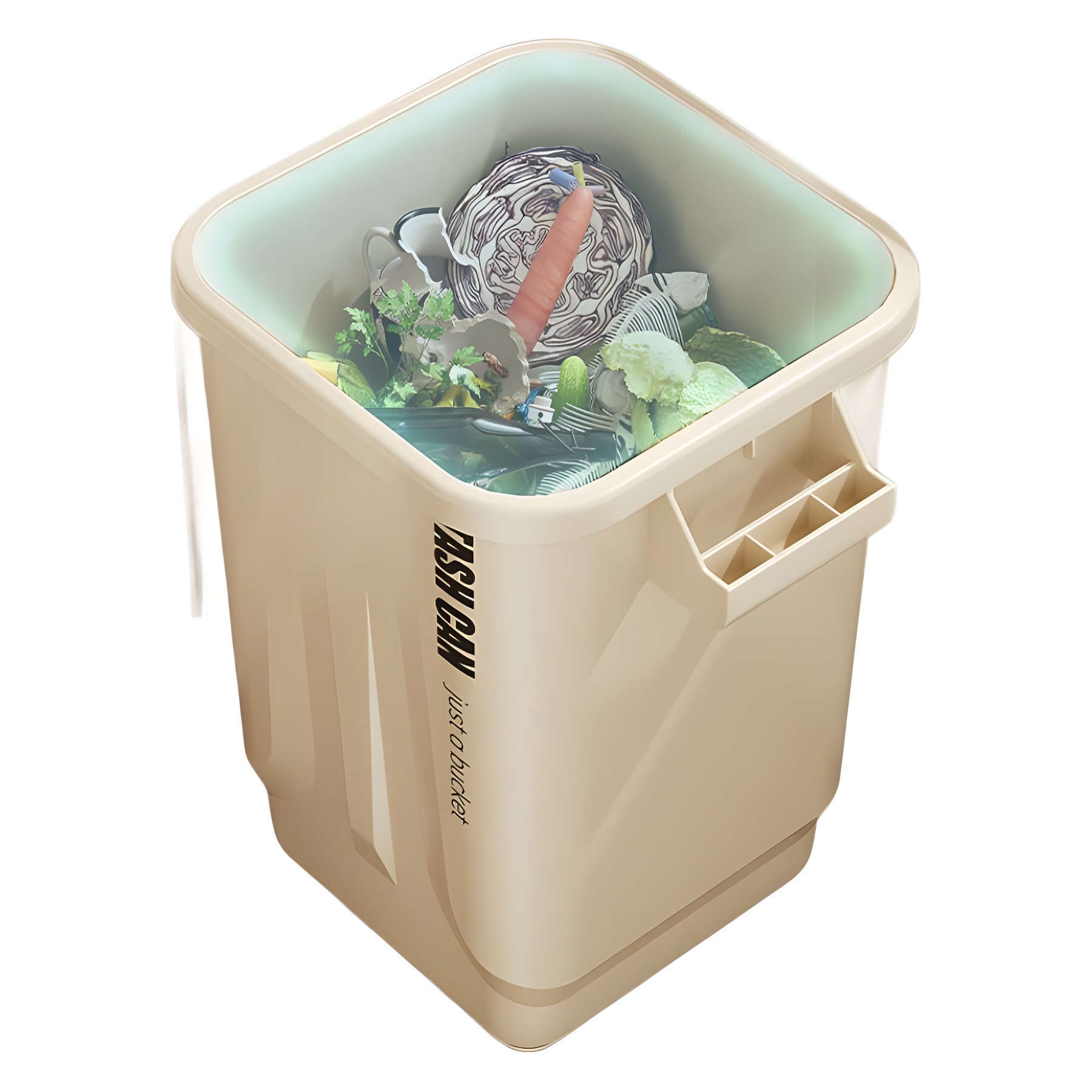 2024 new large-capacity trash can kitchen large high-value trash can catering business sanitary bucket wholesale