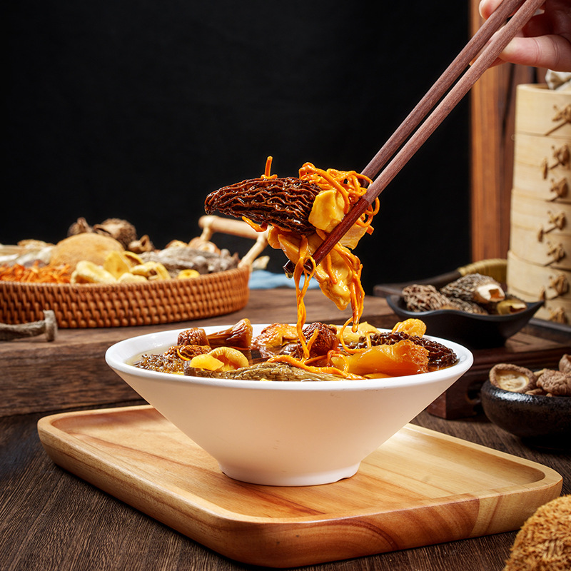 Yunnan Specialty Colorful Mushroom Soup Bag, Gift Box, Soup, Matsutake Mushroom Hot Pot Soup Bag, Dry Morel