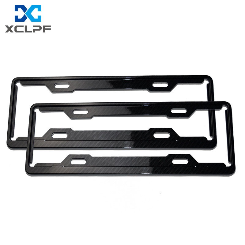 New Traffic Regulations License Plate Frame Carbon Fiber License Plate Frame Car Number License Plate Frame License Plate Protection Frame Printing Logo