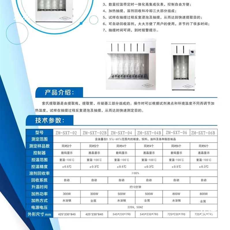 Soxhlet Extractor, Analyzer, Testing Device, Experimental Use, Other Alcohol Chemicals, Brand New