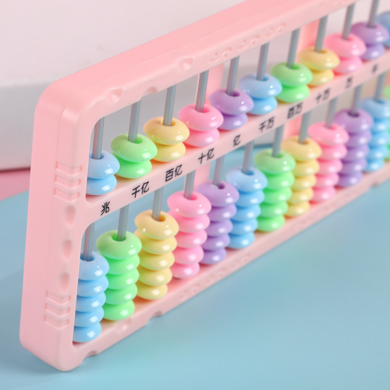 Abacus learning tools wholesale 13 grade 7 beads colored beads primary school students special grade 2 and grade 4 children abacus mental arithmetic mathematics teaching aids