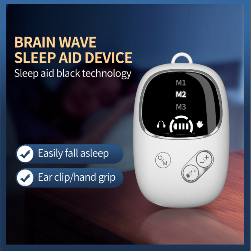 Amazon Cross-Border Temu Smart Handheld Sleep Device Microcurrent Sleep Artifact Sleep Aid with Ear Clip to Fall Asleep