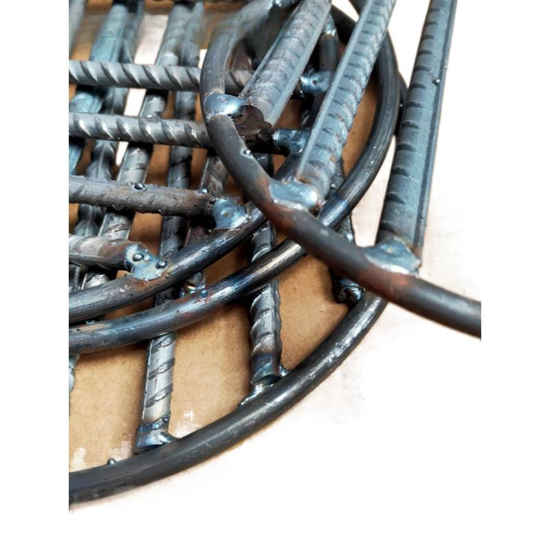 Grate Threaded Steel Welded Furnace Bottom Grate Round 8mm Thick Grate Floor Drain Artificially Welded Steel Bar Grate