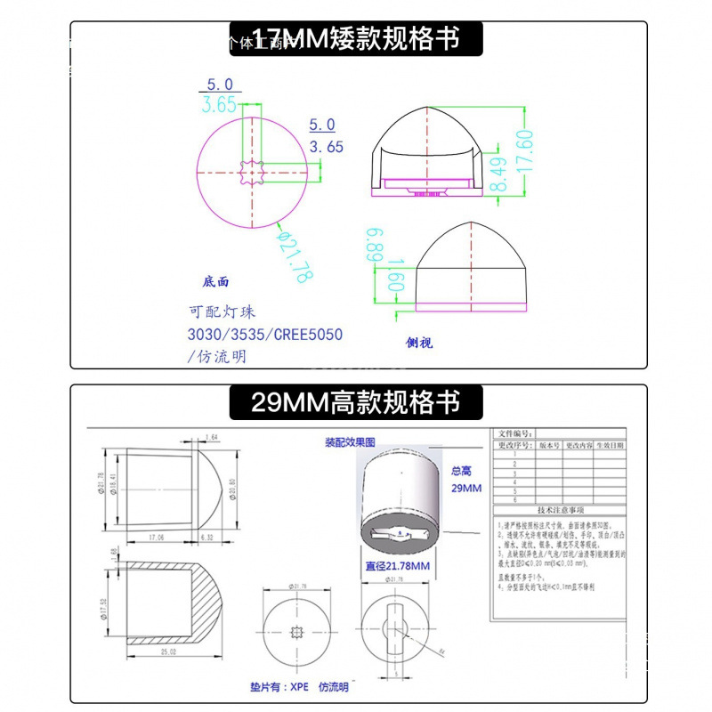 Degree Condenser Lens Imitation Lumen Lens Super Condenser Lens
