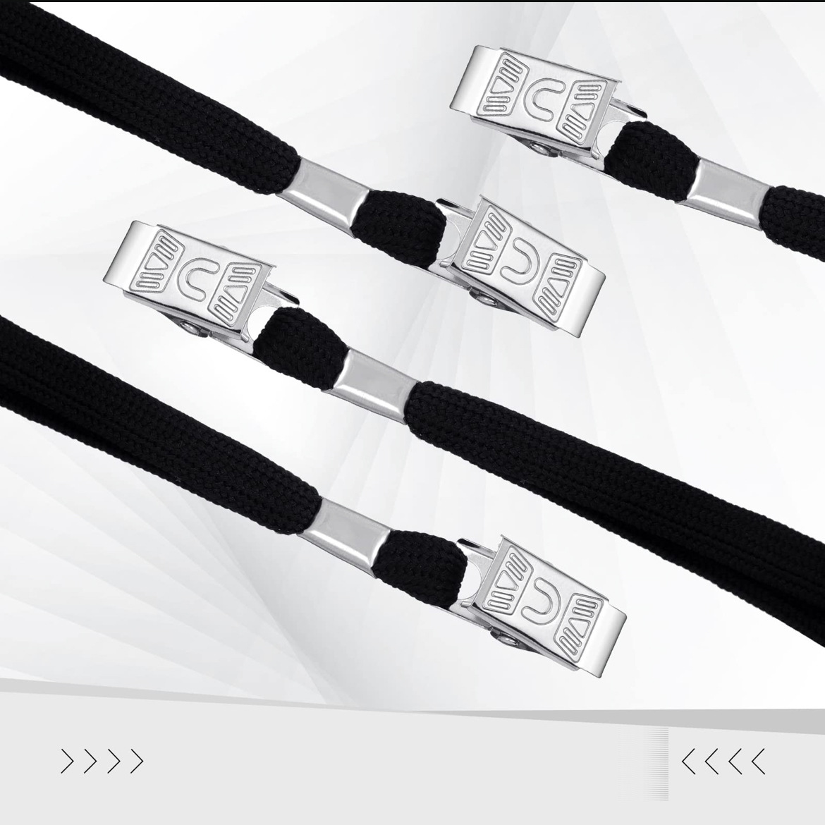 Factory direct hollow cotton certificate lanyard brand lanyard badge metal clip lanyard work badge rope