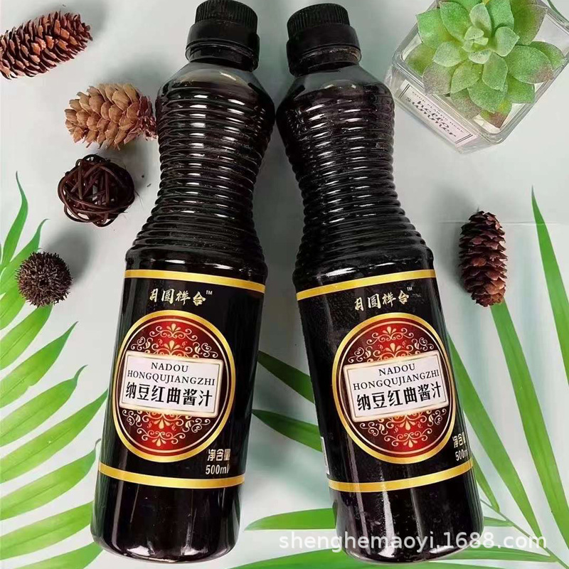 500ml ginkgo tartary buckwheat soy sauce vinegar soy sauce vinegar natto red yeast vinegar seasoning Group will sell and buy e-commerce gifts