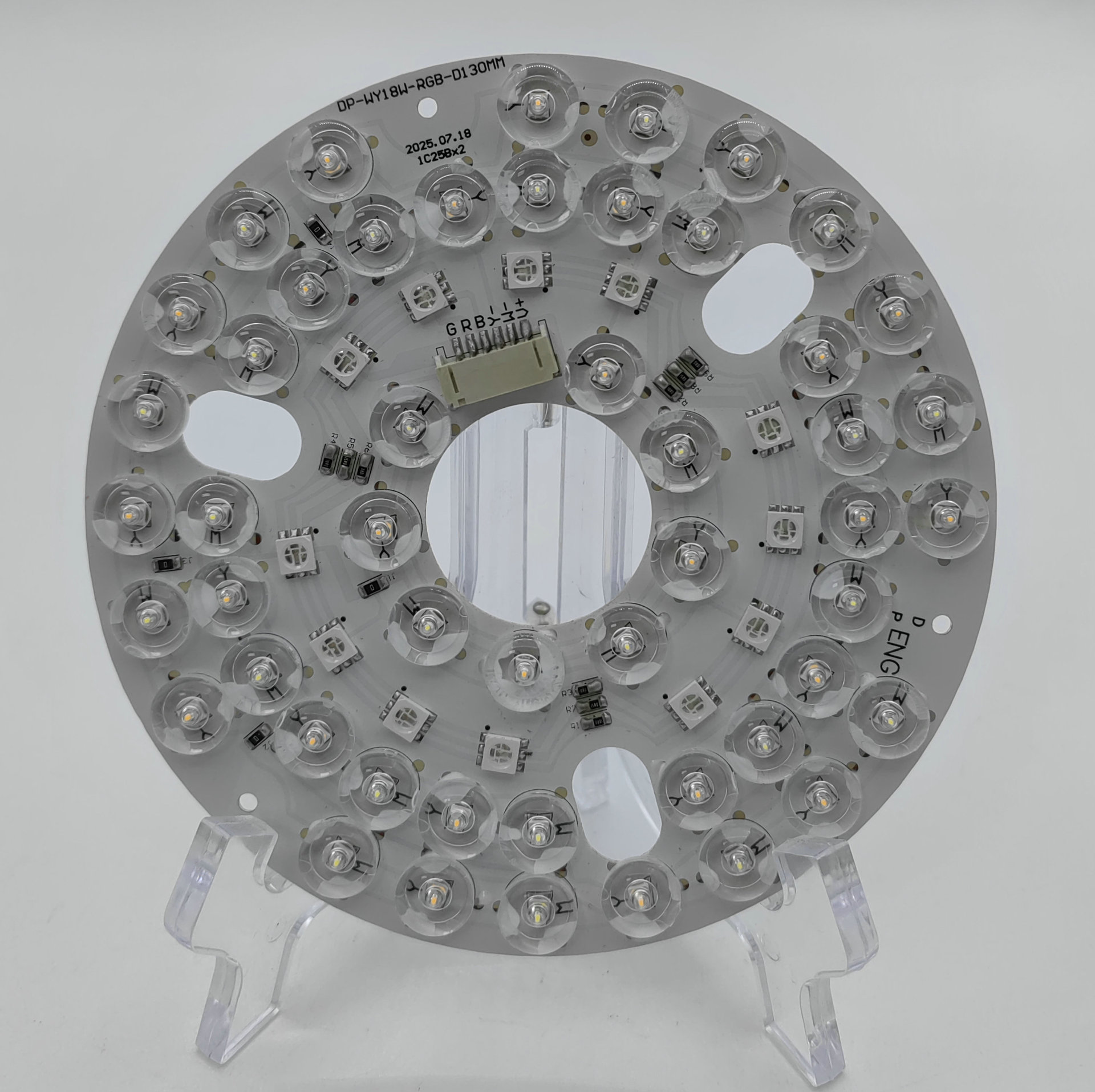 Remote Control Colorful Magnetic Rgb Fan Light Source 36V Low Voltage Dimming Color Light Panel 130mm Light Source Module