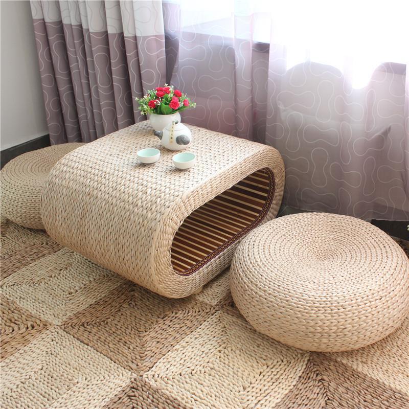 Плетеный японский стиль, кофейный стол татами, набор, стол для оконного подоконника из ротанга, бамбуковый низкий стол, маленький стол, бесплатная доставка