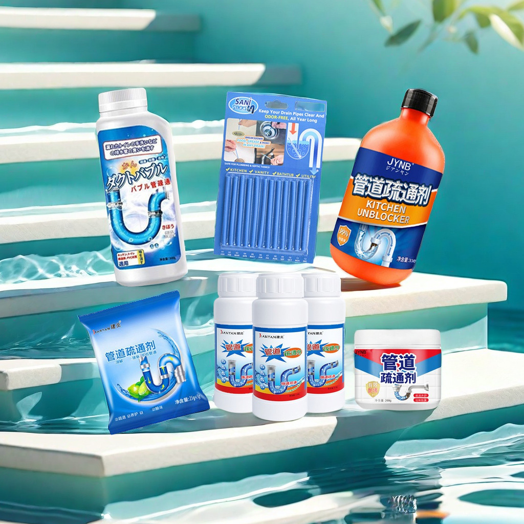 Toilet blockage dredging tool kitchen sewer descaling liquid cleaning agent fast pipeline dredging agent large quantity low price