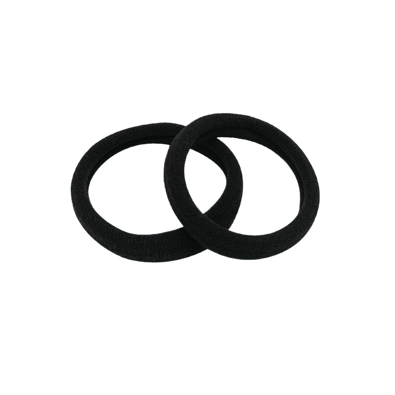 Towel Ring Hair Rope 5.5inch Large Seamless Hair Tie Adult Black Rubber Band Simple Hair Tie Factory Direct Sale