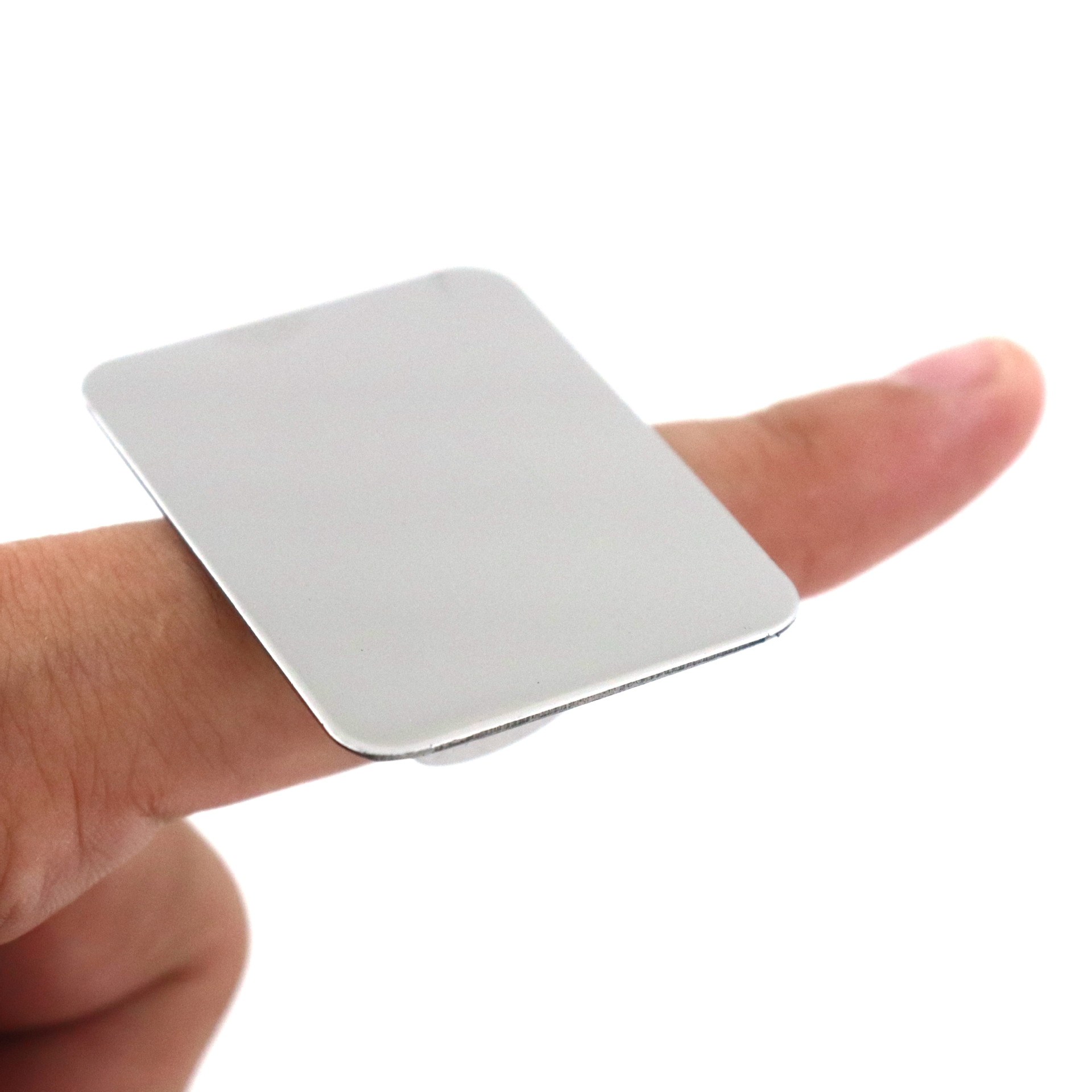 Stainless steel ring palette makeup ring ring mini palette square heart-shaped smiley face beauty tools