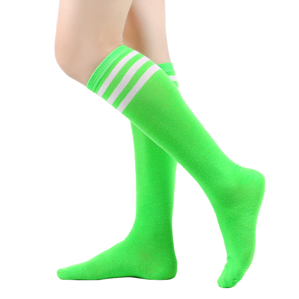 Cross-border three-bar cub socks summer women's cotton thin striped socks student socks European and American performance socks and knee socks JK socks