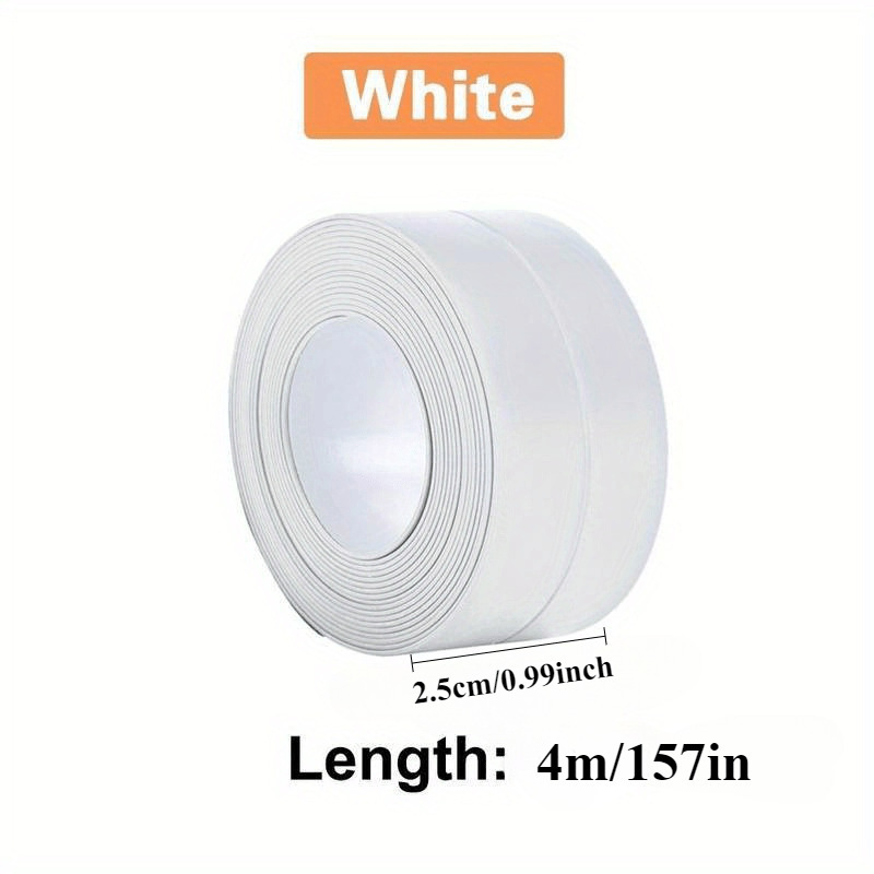 2026 New Cross-Border Dropshipping 1Pcs 4m Waterproof Sealing Tape for Bathroom Water Shower