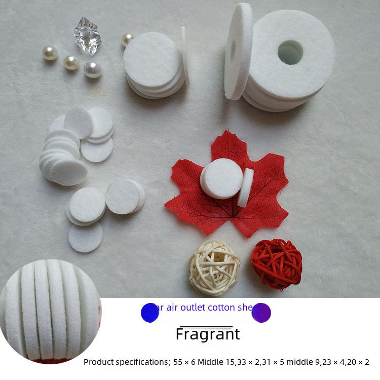 Aromatherapy Tablets Car Air Outlet Aromatherapy Cotton Pads Deodorizing Moisturizing Cotton Fan Humidification Supplement Tablets Deodorizing Aromatic