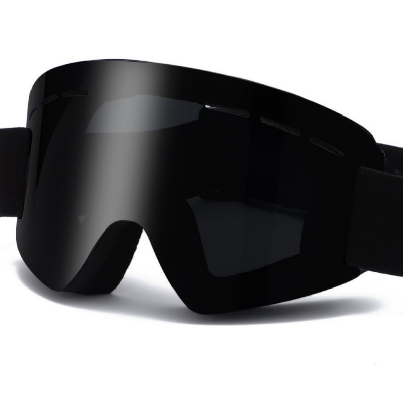 Cross-Border Adult Cylindrical Ski Glasses Single-Layer Anti-Fog Goggles Snow Goggles Hx01 with Holes for Mountaineering Windproof