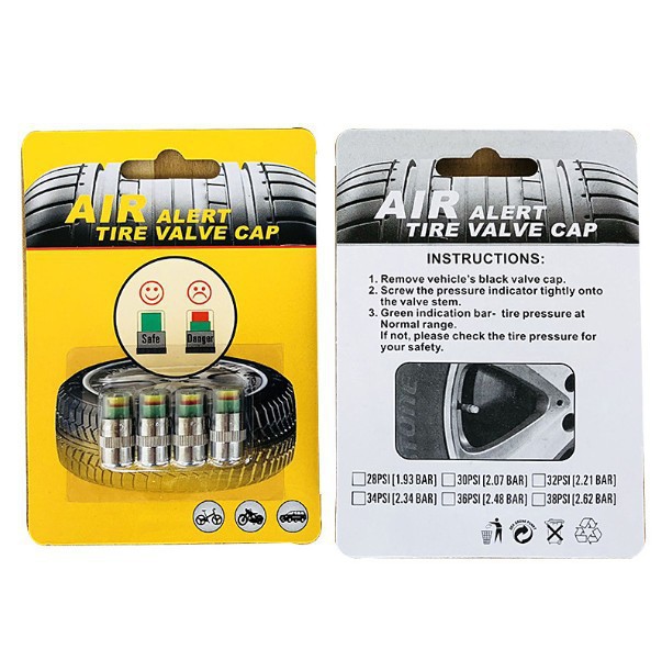 High-precision car tire pressure monitor car tire detection warning cap valve warning cap tire pressure meter