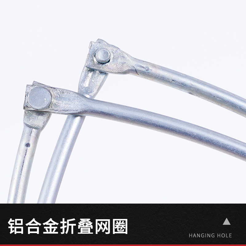 Aluminum Pole Fishing Net Head, Multi-Specification Aluminum Alloy Fishing Net Pole, Folding Net Head, Small Eye Wild Fishing Supplies and Accessories Wholesale