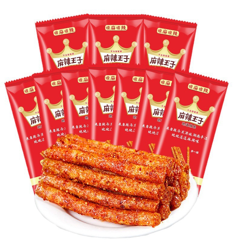 Spicy Prince Spicy Strips 18g*20 Bags Gluten Snacks Casual Snacks Spicy Food Internet-Famous Snacks Wholesale