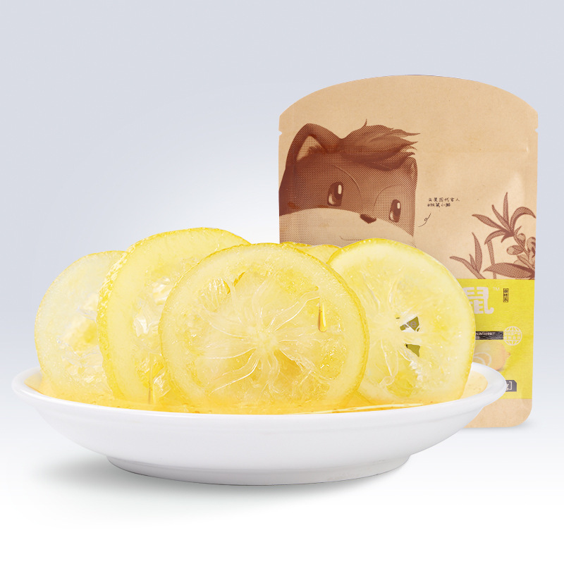 [Three Squirrels Lemon Dried 66g] Leisure Snack Specialty Candied Preserved Fruit Dried Fruit Instant