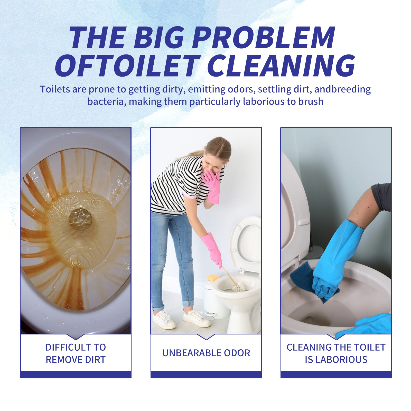 Jaysuing toilet cleaner deep cleaning household toilet urine stain dirt odor removing toilet cleaner