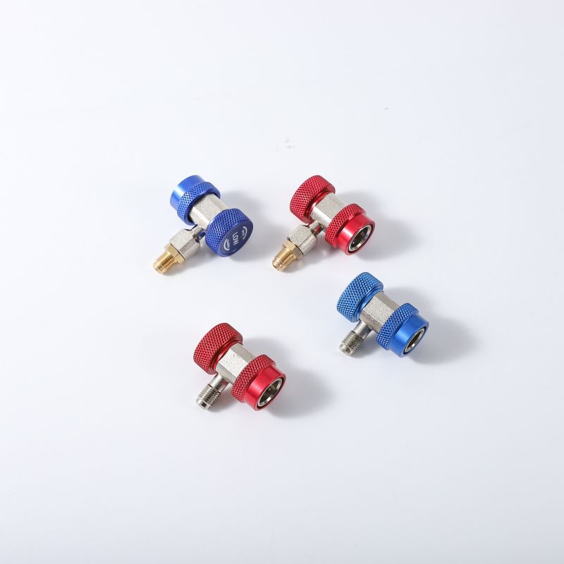 Быстроразъемное соединение R134A из меди для кондиционера плюс переходник для хладагента инструмент для кондиционирования автомобилей