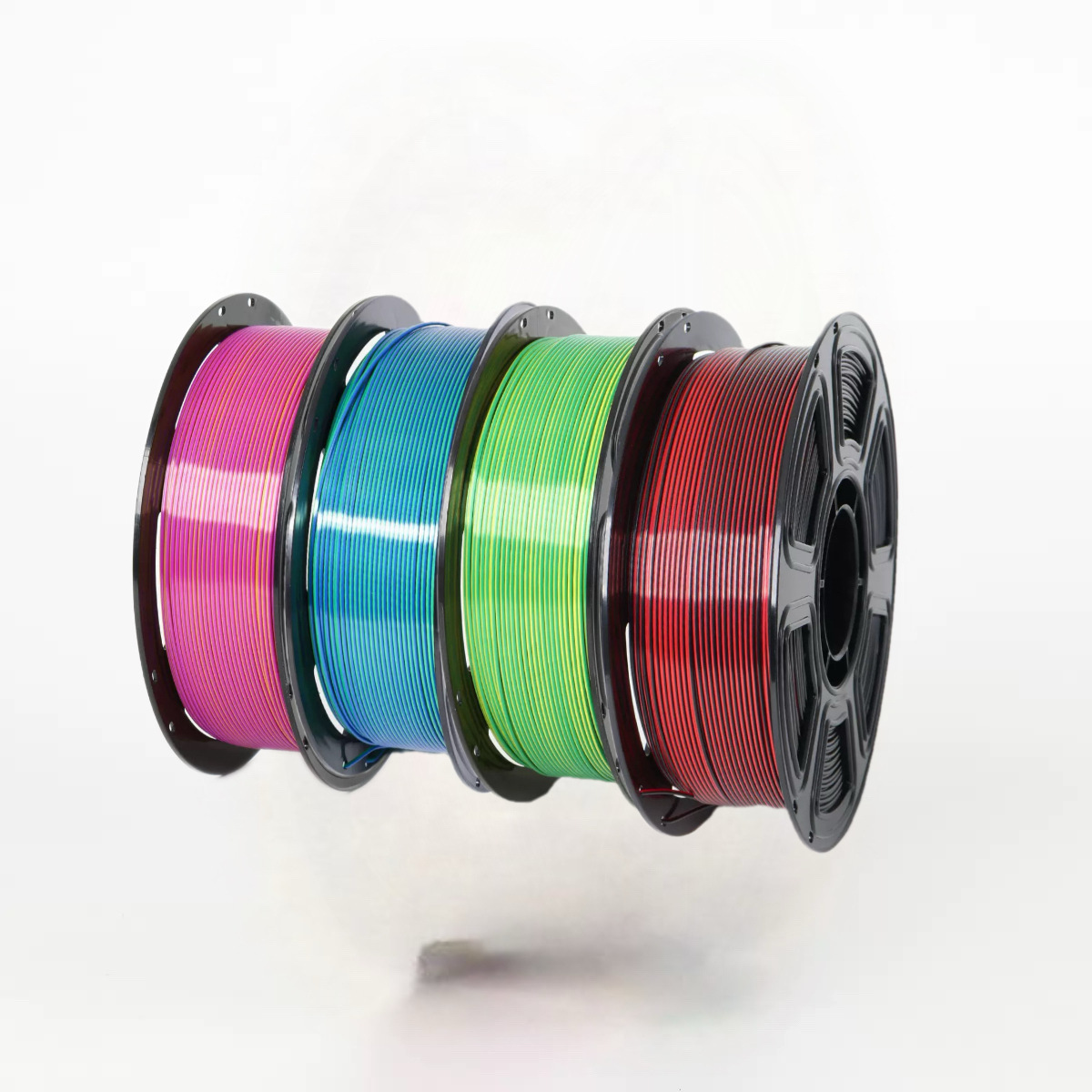 Silk Two-Color 3D Printing Filament Pla Filament Polylactic Acid Resin Biodegradable Environmentally Friendly Glossy New Material