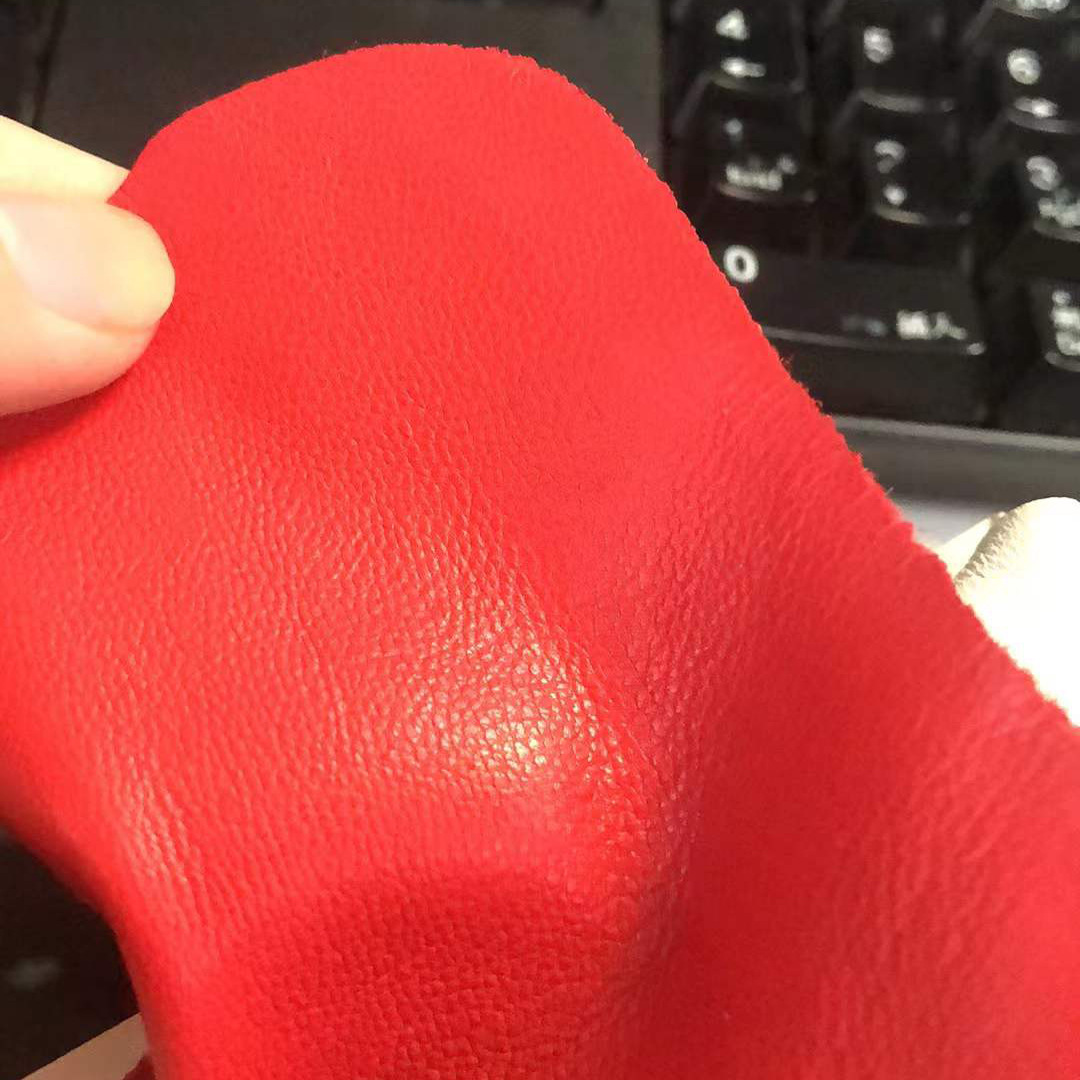 Super Soft Sheepskin Garment Leather Lightweight Washable Genuine Leather Fabric Multicolor in stock