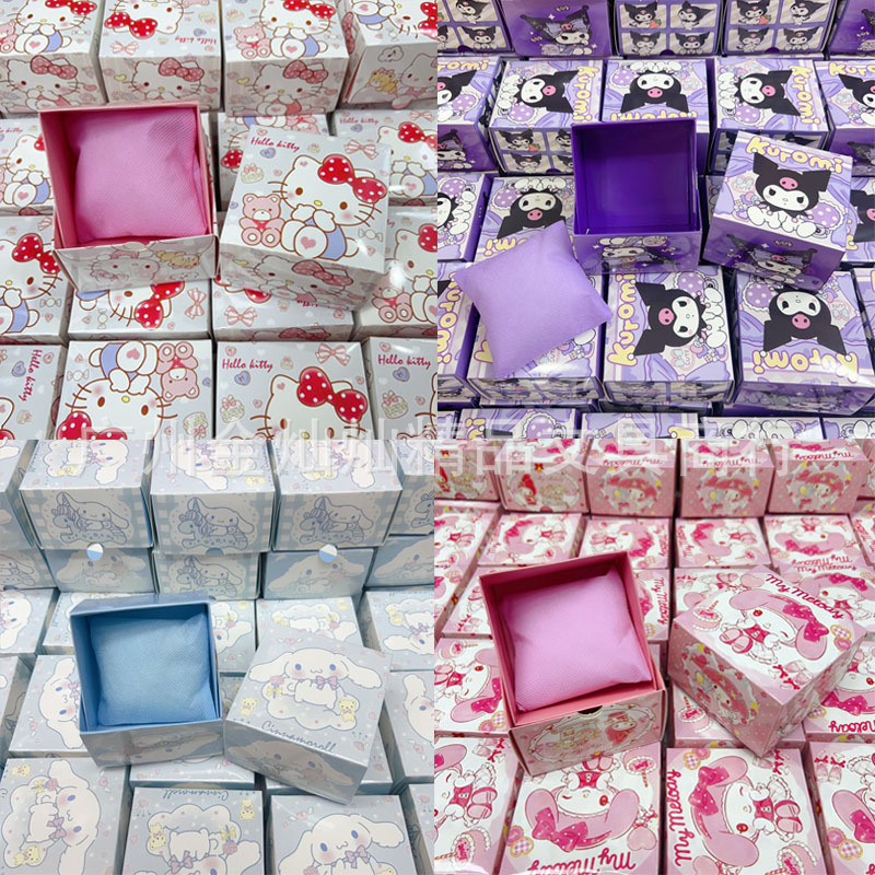 в наличии производители оптовая продажа коробка для часов Sanrio с губкой милый мультяшный толстый коробка для часов изысканная дисплейная коробка