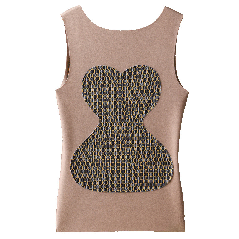 Autumn and Winter Brushed German Velvet Thermal Vest for Women Winter Seamless Heating Boiling Patch Thermal Intimates Slim Bottoming Inner Wear