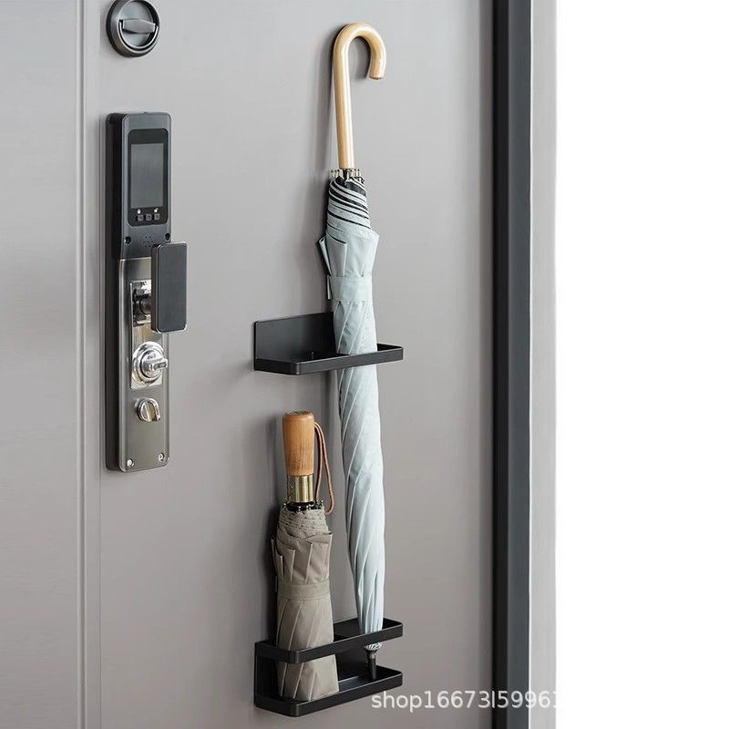 Magnetic Umbrella Holder for Home Wall-Mounted Entryway Sunshade Storage Rack, No-Drill Magnetic Door Umbrella Holder